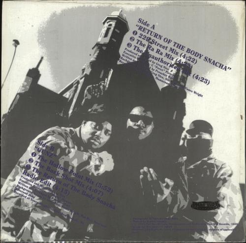 Preacher Earl & The Ministry Return Of The Body Snacha 12" vinyl single (12 inch record / Maxi-single) US Y8212RE711533