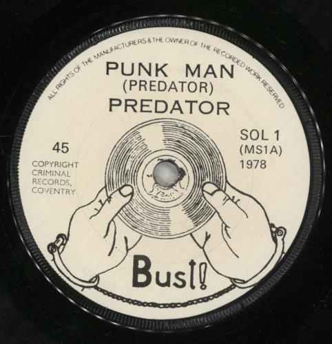 Predator Punk Man / Paperboy Song 7" vinyl single (7 inch record / 45) UK -RJ07PU885834