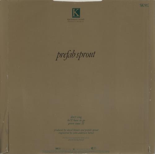 Prefab Sprout Don't Sing 12" vinyl single (12 inch record / Maxi-single) UK PRE12DO42879