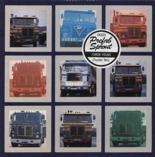 Prefab Sprout Faron Young - Promo Stickered 12" vinyl single (12 inch record / Maxi-single) UK PRE12FA863578