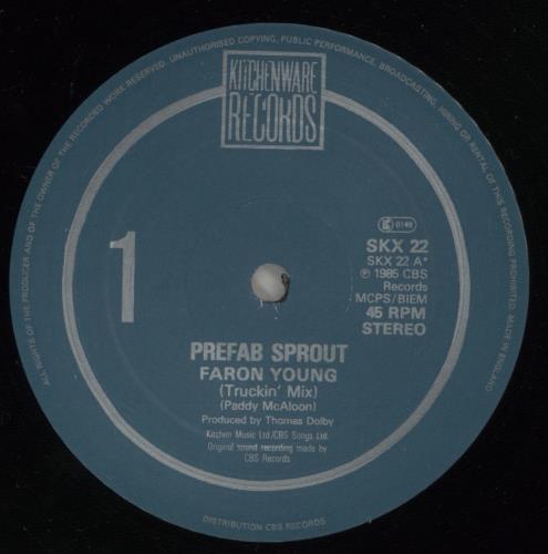 Prefab Sprout Faron Young - Title Stickered Sleeve 12" vinyl single (12 inch record / Maxi-single) UK PRE12FA877040