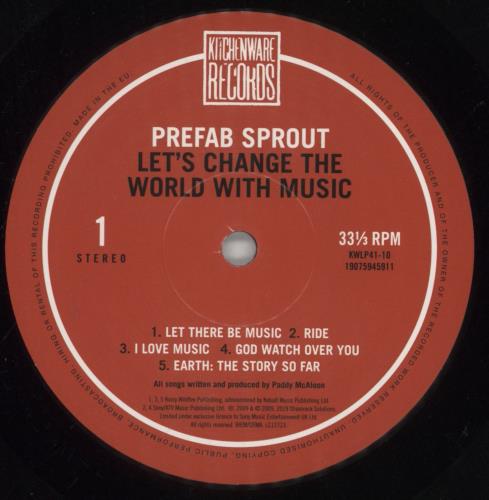 Prefab Sprout Let's Change The World With Music vinyl LP album (LP record) UK PRELPLE851070