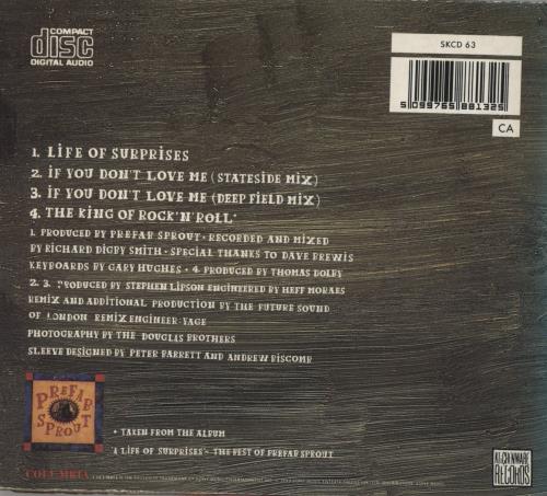 Prefab Sprout Life Of Surprises CD single (CD5 / 5") UK PREC5LI35132