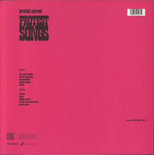 Prefab Sprout Protest Songs - 180g vinyl LP album (LP record) UK PRELPPR851128