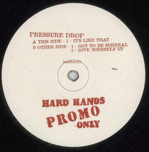 Pressure Drop For Real 12" vinyl single (12 inch record / Maxi-single) UK PUD12FO856977