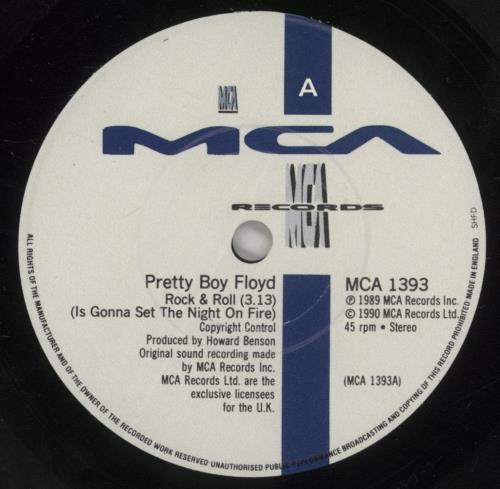 Pretty Boy Floyd Rock And Roll (Is Gonna Set The Night On Fire) 7" vinyl single (7 inch record / 45) UK PBF07RO654286