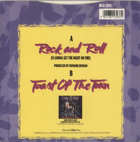 Pretty Boy Floyd Rock And Roll (Is Gonna Set The Night On Fire) 7" vinyl single (7 inch record / 45) UK PBF07RO654286