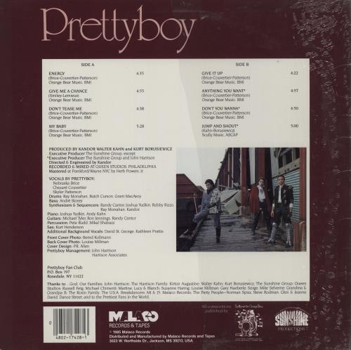 Prettyboy Prettyboy vinyl LP album (LP record) US 12FLPPR754987