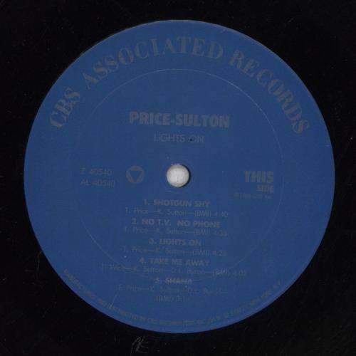 Price-Sulton Lights On vinyl LP album (LP record) US QRILPLI847643