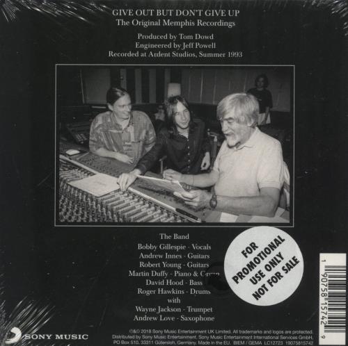 Primal Scream Give Out But Don't Give Up: The Original Memphis Recordings - Sealed + Promo Stickered 2 CD album set (Double CD) UK PML2CGI869229