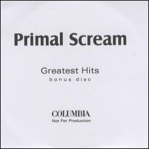 Primal Scream Greatest Hits - Bonus Disc CD-R acetate UK PMLCRGR260341