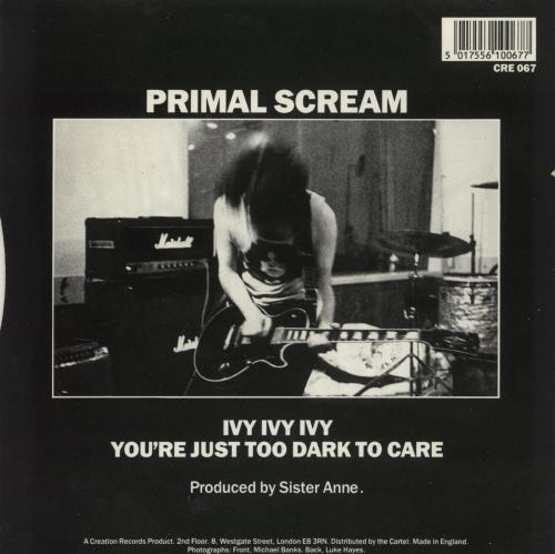 Primal Scream Ivy Ivy Ivy 7" vinyl single (7 inch record / 45) UK PML07IV160652