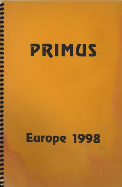 Primus Europe 1998 Itinerary UK PI5ITEU463022