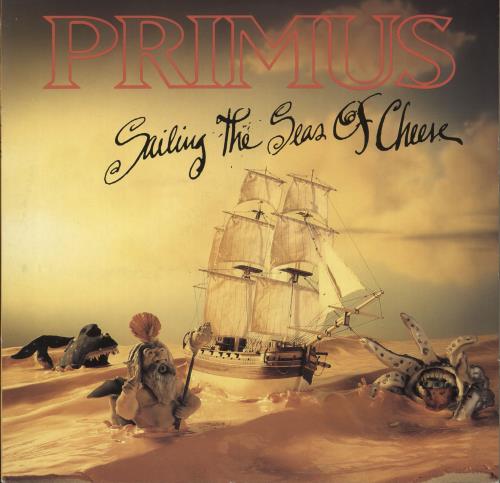 Primus Sailing The Seas Of Cheese - Promo Stickered + PR vinyl LP album (LP record) German PI5LPSA553500