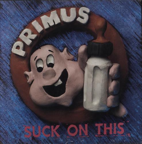Primus Suck On This - Blue Vinyl vinyl LP album (LP record) US PI5LPSU820860