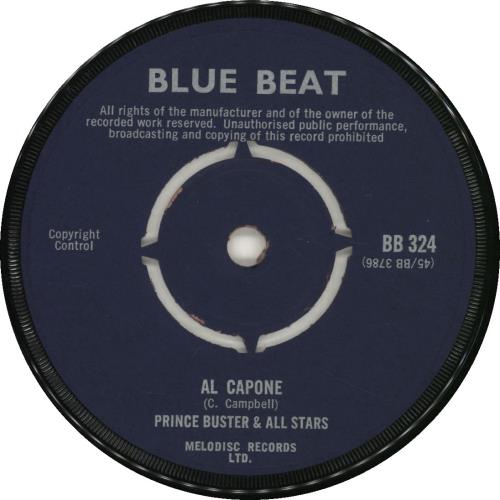 Prince Buster Al Capone - 1st 7" vinyl single (7 inch record / 45) UK BUP07AL692506