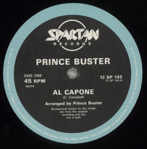 Prince Buster Al Capone 12" vinyl single (12 inch record / Maxi-single) UK BUP12AL634489