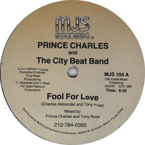 Prince Charles And The City Beat Band Fool For Love 12" vinyl single (12 inch record / Maxi-single) US PWJ12FO664960