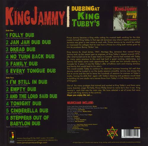Prince Jammy Dubbing At King Tubby's vinyl LP album (LP record) UK PJ4LPDU782017