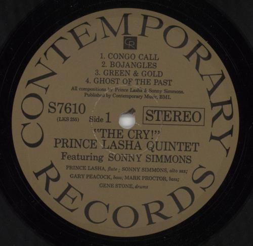 Prince Lasha The Cry! - 180gm Vinyl vinyl LP album (LP record) US P1KLPTH849154