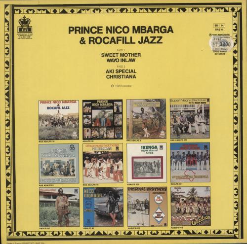 Prince Nico Mbarga Sweet Mother vinyl LP album (LP record) African -TQLPSW882575