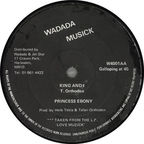 Princess Ebony 83 Time/ King & I 12" vinyl single (12 inch record / Maxi-single) UK Y8812TI711580