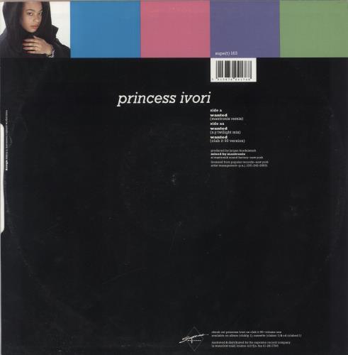 Princess Ivori Wanted 12" vinyl single (12 inch record / Maxi-single) UK 6XL12WA830028