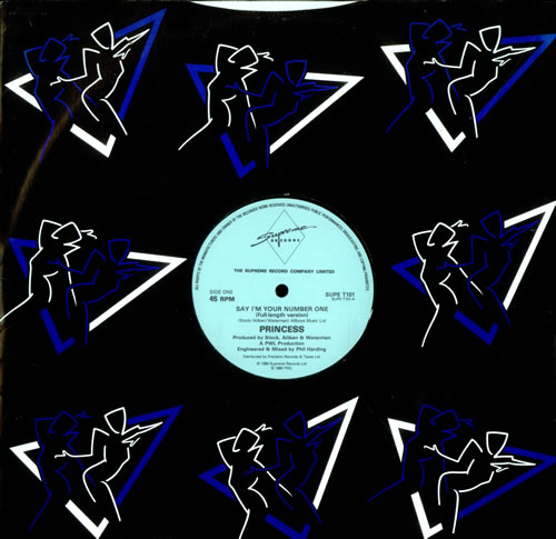 Princess Say I'm Your Number One 12" vinyl single (12 inch record / Maxi-single) UK PCS12SA516104
