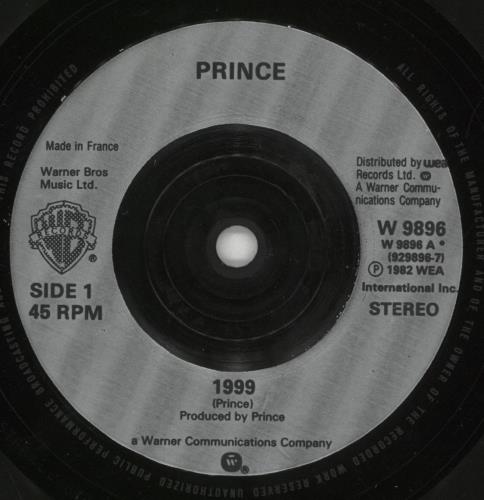 Prince 1999 - Nineteen - INJ + Picture sleeve 7" vinyl single (7 inch record / 45) UK PRI07NI08424