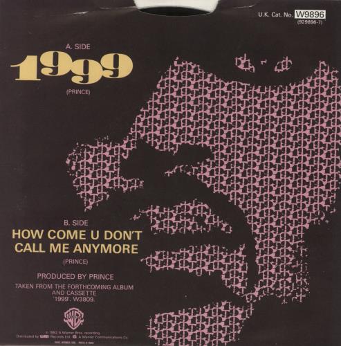 Prince 1999 - Nineteen - INJ + Picture sleeve 7" vinyl single (7 inch record / 45) UK PRI07NI08424