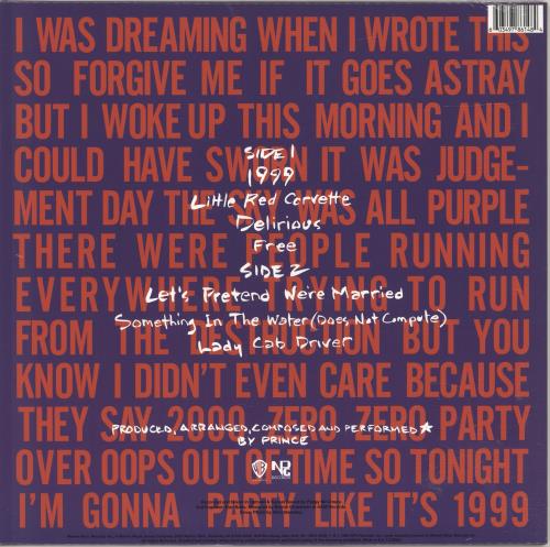 Prince 1999 - RSD18 - Sealed vinyl LP album (LP record) UK PRILPRS694943