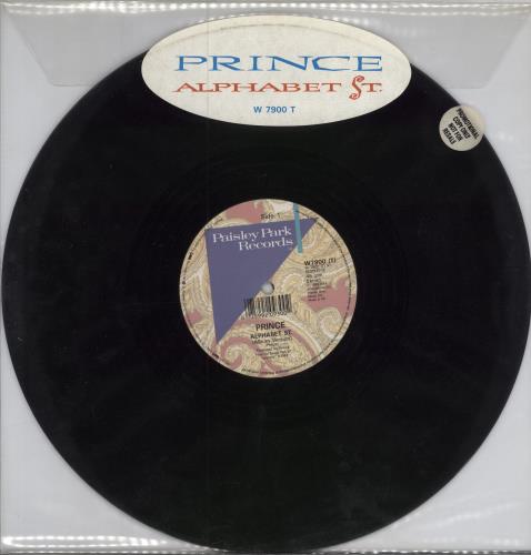 Prince Alphabet Street - Promo Stickered + Sticker Sealed 12" vinyl single (12 inch record / Maxi-single) UK PRI12AL784452