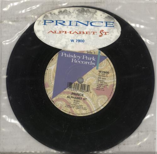 Prince Alphabet Street 7" vinyl single (7 inch record / 45) UK PRI07AL03116
