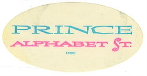 Prince Alphabet Street 7" vinyl single (7 inch record / 45) US PRI07AL347257