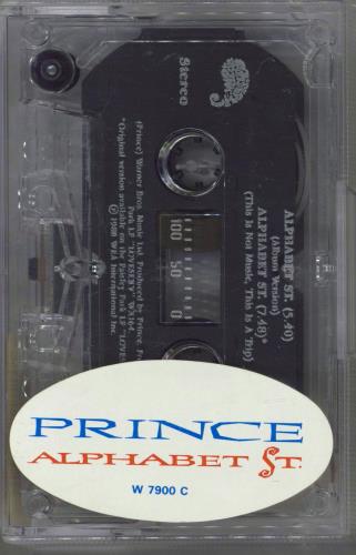 Prince Alphabet Street cassette single UK PRICSAL03499