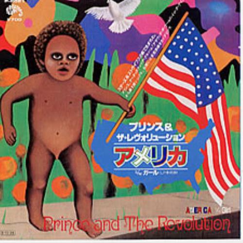 Prince America 7" vinyl single (7 inch record / 45) Japanese PRI07AM03142