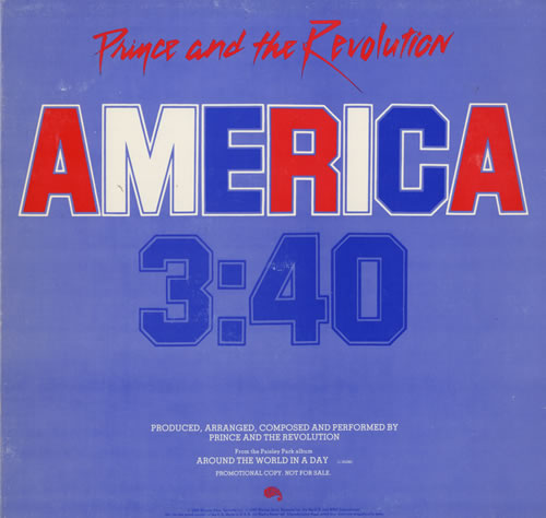 Prince America 12" vinyl single (12 inch record / Maxi-single) US PRI12AM03271