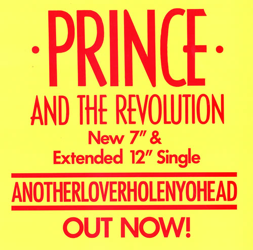 Prince Anotherloverholenyohead display UK PRIDIAN461599