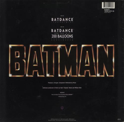 Prince Batdance 12" vinyl single (12 inch record / Maxi-single) UK PRI12BA03358