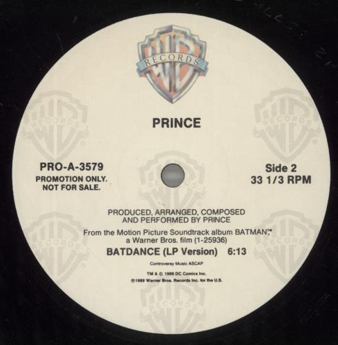 Prince Batdance 12" vinyl single (12 inch record / Maxi-single) US PRI12BA03369