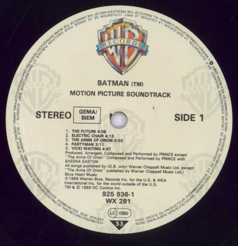 Prince Batman - EX + Shrink vinyl LP album (LP record) UK PRILPBA831715