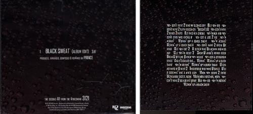 Prince Black Sweat CD single (CD5 / 5") US PRIC5BL355594