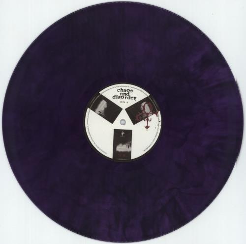Prince Chaos And Disorder - Purple vinyl vinyl LP album (LP record) UK PRILPCH880614