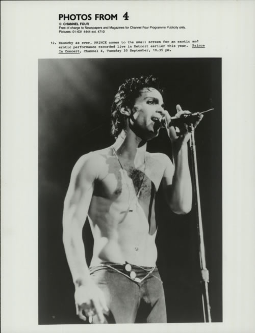 Prince Collection of 6 Black & White Photographs photograph UK PRIPHCO611050