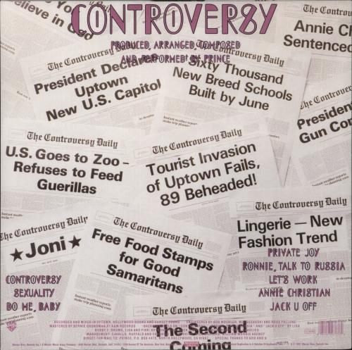 Prince Controversy + Poster vinyl LP album (LP record) UK PRILPCO866351