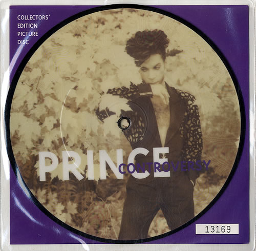 Prince Controversy 7" vinyl picture disc (7 inch picture disc single) UK PRI7PCO23782