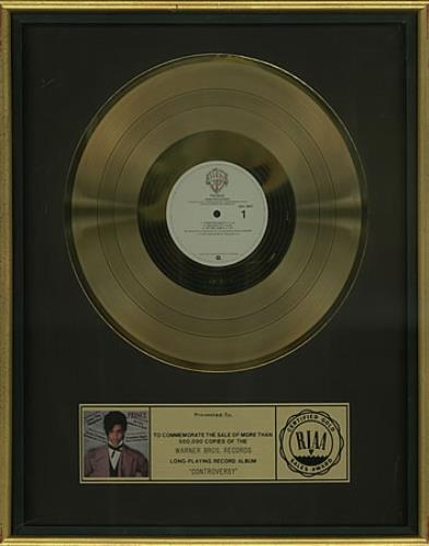 Prince Controversy award disc US PRIAWCO256107