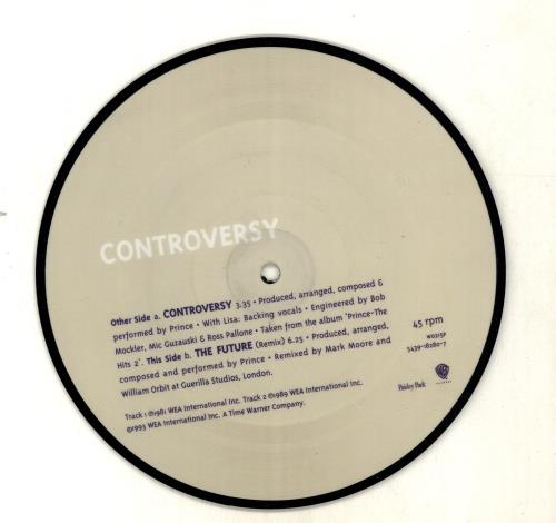 Prince Controversy 7" vinyl picture disc (7 inch picture disc single) UK PRI7PCO693681