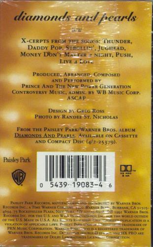 Prince Diamonds & Pearls cassette single US PRICSDI05575