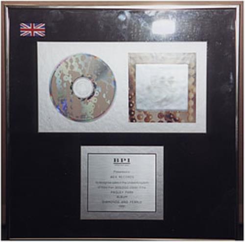 Prince Diamonds And Pearls award disc UK PRIAWDI135097